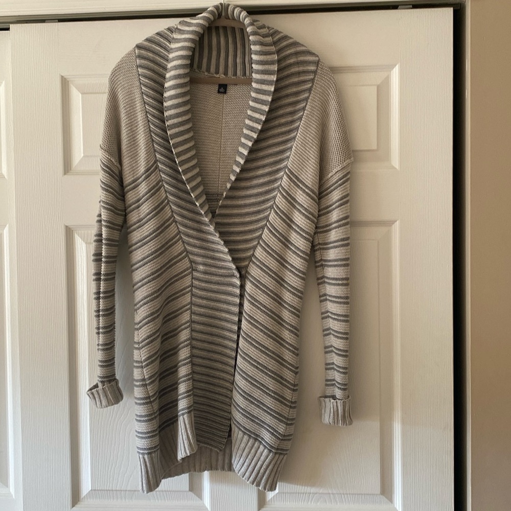 Banana Republic Double Breasted 100% Cotton Long Sweater Cardigan